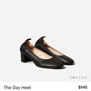 NWOT Everlane Day Heel size 8 1/2 black